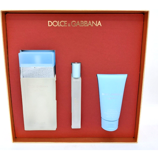 Dolce & Gabbana Light Blue Gavesæt 100ml EDT + 50ml Body Cream + 10ml EDT