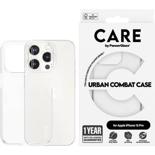 CARE by PanzerGlass iPhone 15 Pro FLAGSHIP Urban Combat Cover - Transparent