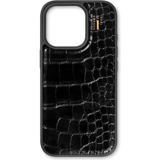 iPhone 16 Pro iDeal Of Sweden Vegan Leather Case - Black Croco