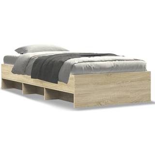sengeramme 100x200 cm uden madras konstrueret træ sonoma-eg