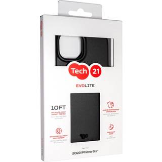Tech21 Evo Lite Cover til iPhone 14/15 - Sort