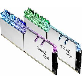 G.Skill Trident Z Royal DDR4-3200 - 32GB - CL16 - Dual Channel (2 pcs) - Intel XMP - Sølv med RGB