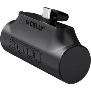 Celly PBC5000 USB-C Powerbank 5000 mAh - Sort