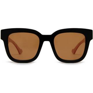 Gucci Kvinde GG0998S 005 Solbriller Acetat Sort Brun Firkantet Normal
