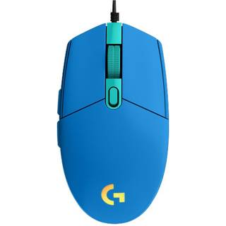 Logitech G102 LIGHTSYNC - Blue - Gaming Mus - Optisk - 6 knapper - Sort med RGB lys