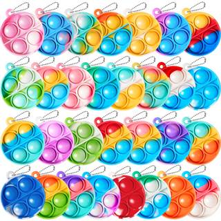 Joyin Round Pop Fidget Keychain Mini Fidget Toys Bulk 90 Pack Party Favours For Kids 4-8 8-12 Years Kids Goodie Bag Stuffers Fidgets til klassev?