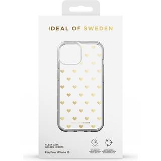 Clear Case iPhone 13/14/15 Golden Hearts