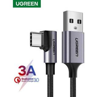 Ugreen US284 Vinklet USB-A til USB-C Kabel - 1m -Sort