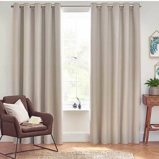 Furn furn. Linen Dawn 100% Blackout Thermal Eyelet Curtains