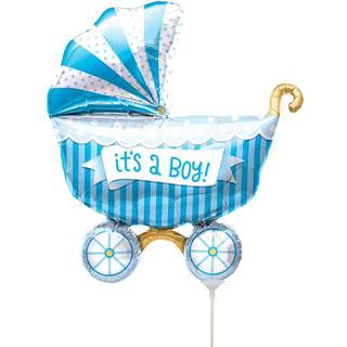 Mini-Folienballon Kinderwagen - It´s A Boy -