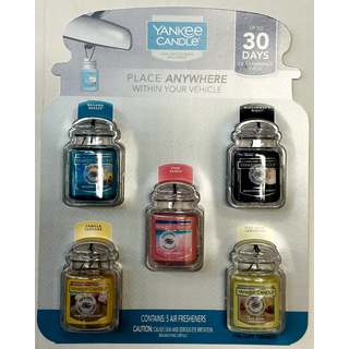 Yankee Candle Car Jar Ultimate Multipack 5 Air Fresheners