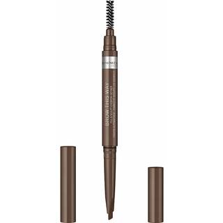 Rimmel Brow This Way Øjenbrynsblyant Med 2-i-1 børste Skygge 002 Medium Brown 0.25 g - 0,25 g