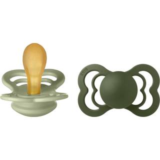 BIBS Supreme Sut 2-pak Latex Str. 2, Sage/Hunter Green