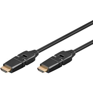 Goobay HDMI 2.0 kabel med 360Â° fleksible stik - 4K/60Hz - 1,5 - 5m, Længde 5 meter