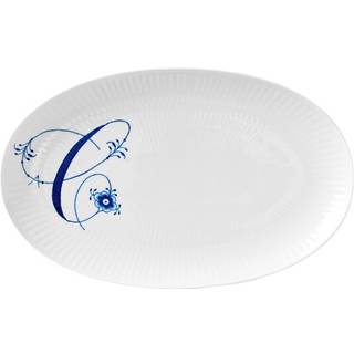 Royal Copenhagen Alfabet oval tallerken C 23 cm