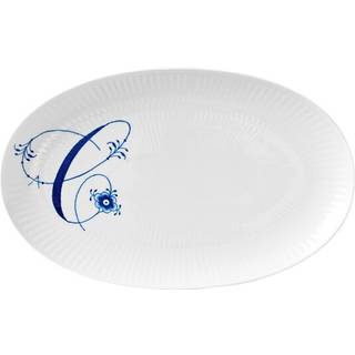 Royal Copenhagen Alfabet oval tallerken C 23 cm