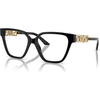 Versace Kvinde VE3358B GB1 Optiske stel Acetat Sort Transparent Geometrisk Normal