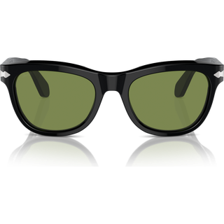 Persol Unisex PO0086S 95/4E Solbriller Acetat Sort Grøn Pillow Normal Anti -Reflex