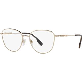 Burberry Kvinde BE1376 VIRGINIA 1340 Optiske stel Stål Guld Transparent Pantos Normal