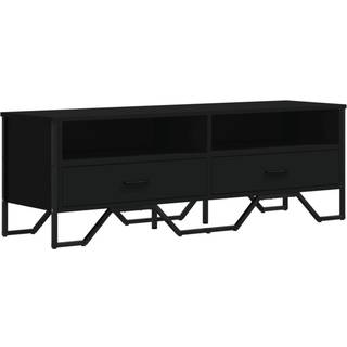 tv-bord 122x34x41 cm konstrueret træ sort