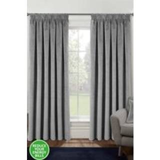 Enhanced Living Enhanced Living Grey Thermal Blackout Oxford Readymade Curtains