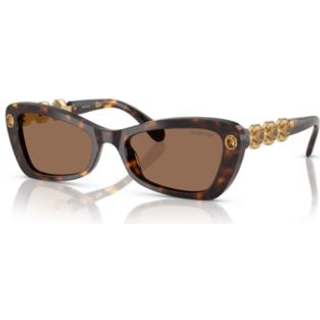 Swarovski Kvinde SK6033 100273 Solbriller Acetat Skildpadde Brun Geometrisk Normal