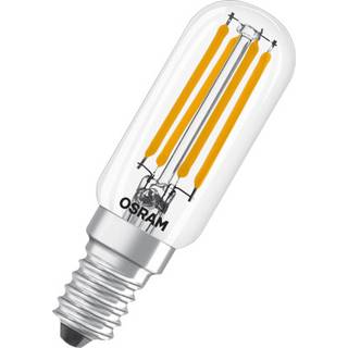 LEDVANCE LED filamentpære DIM T26 4,8W=40W 827 klar 230V E14 Dæmpbar
