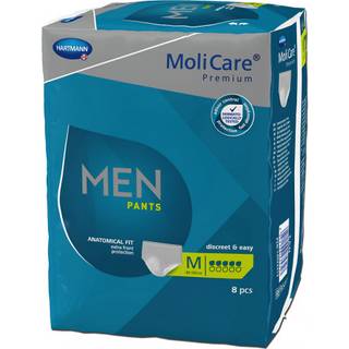 MoliCare Premium Men Pants 5 dråber - Bleunderbukser Str. M - Taljemål 80-120 cm., 5 dråber