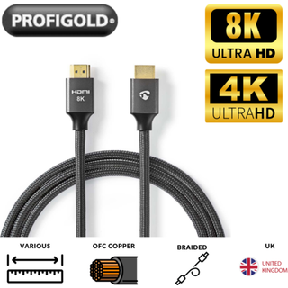 Nedis HDMI cable with Ethernet - 3 m