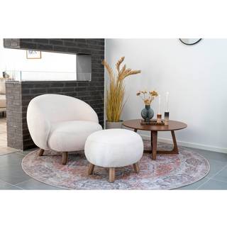 Hellerup Sofabord - Sofabord, Valnød Finer Ø75X36 Cm