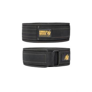 4 Inch Nylon Belt, black/gold, large/xlarge