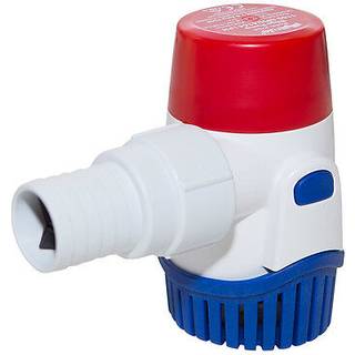 Dykbar elektrisk lænsepumpe Rule 1100 GPH (69 liter / minut), 24 V, manuel driftstart, uden niveauføler