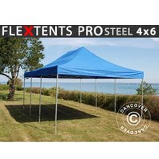 Foldetelt FleXtents Easy up pavillon PRO Steel 4x6m Blå