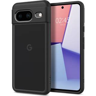 Google Pixel 8 Spigen Ultra Hybrid Cover - Gennemsigtig / Sort