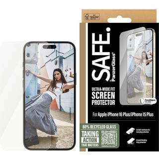 SAFE. by PanzerGlass Apple iPhone 16 Plus, 15 Plus | Ultra-Wide Fit