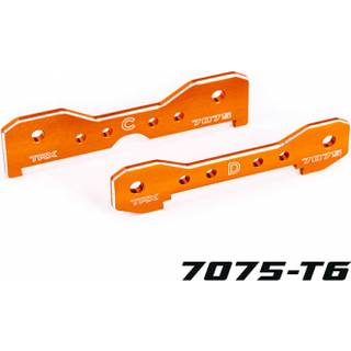 Traxxas - TRX9630T - Tie bars, rear, 7075-T6 aluminum (orange-anodized) (fits Sledge®)