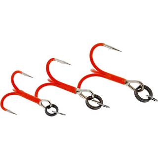 Rigged Seatrout Treble / Rigget Trekrog – UV Orange
