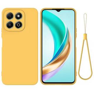 Honor X6b Liquid Silikone Cover med Strop - Gul
