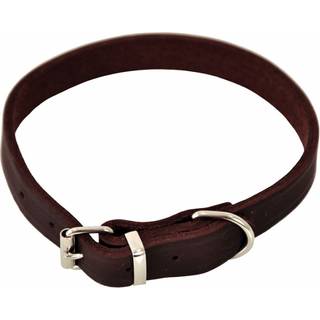 Dogman Halsbånd læder 12mmx32cm brun