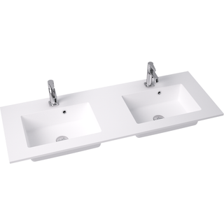 Dansani Minore vask 120,2 cm dobbelt i hvid mat