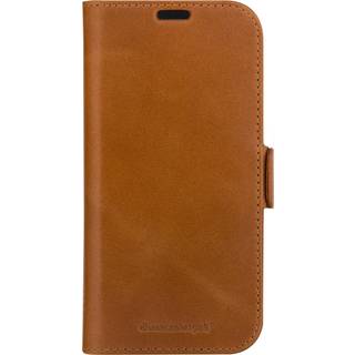 iPhone 15 Pro dbramante1928 Copenhagen Slim Ægte Læder Flip Cover m. Pung - Tan