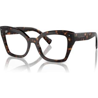 Dolce & Gabbana Kvinde DG3386 502 Optiske stel Acetat Skildpadde Transparent Sommerfugl Normal