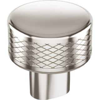 Amerock Bronx 1-1/4 tommer (32 mm) Diameter poleret nikkelskab Knap BP36554PN