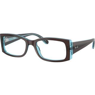 Ray-Ban RX5434F Miriam Asian Fit 8366 54 Briller Kvinder Brun - Brown On Transparent Blue - 54mm