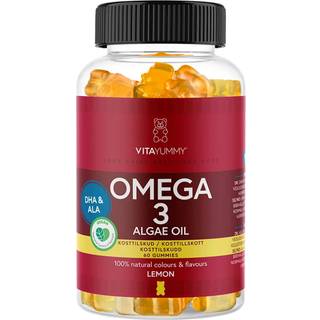 VitaYummy Omega 3 Algae Oil Lemon 60 stk.