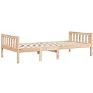 Juniorseng Uden Madras Massivt Fyrretræ - Naturfarvet / 90 x 190 cm