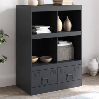 skab 67x39x95 cm stål antracitgrå