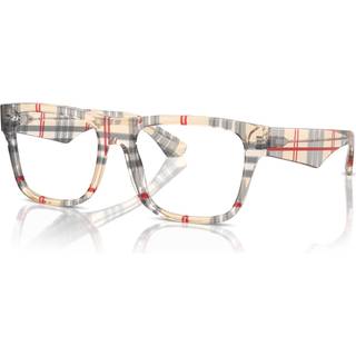 Burberry Mand BE2411 4122 Optiske stel Acetat Brun Transparent Firkantet Normal