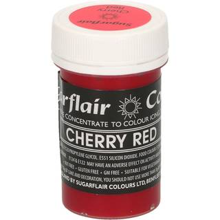 Sugarflair Pastel Pastafarve, Cherry Red - 25g