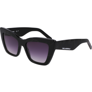 Karl Lagerfeld Kvinde KL6158S 001 Solbriller Acetat Sort Cat Eye Normal Normal